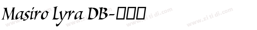 Masiro Lyra DB字体转换